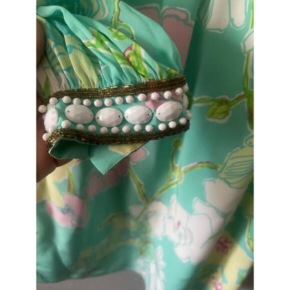 Lilly Pulitzer Madly Glamorous Harper Silk Beaded Dress - Picture 9 of 11